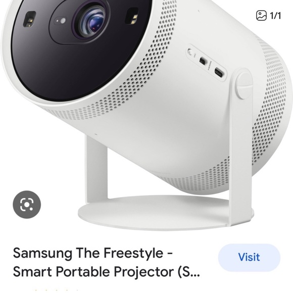 Samsung Portable Projector in White and Black
